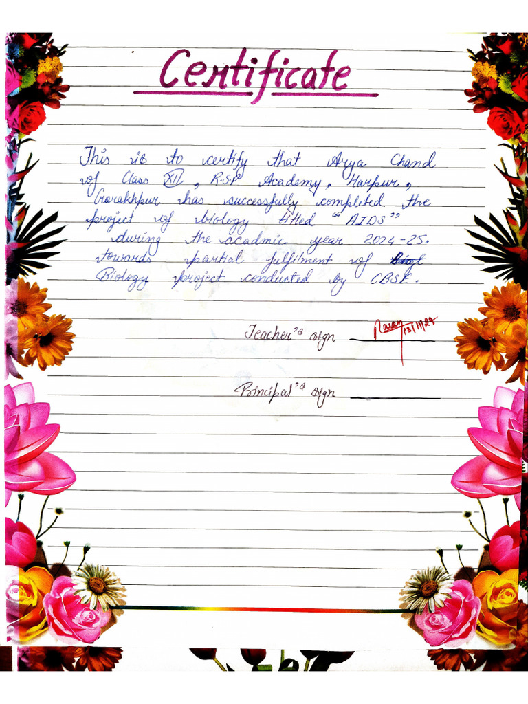 Bio Project File | PDF
