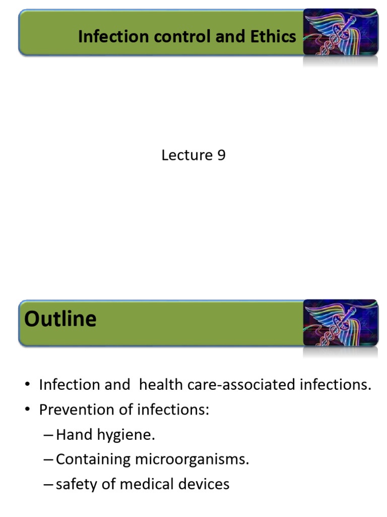 Infection Control and Ethics Overview | PDF | Infection | Hospital ...