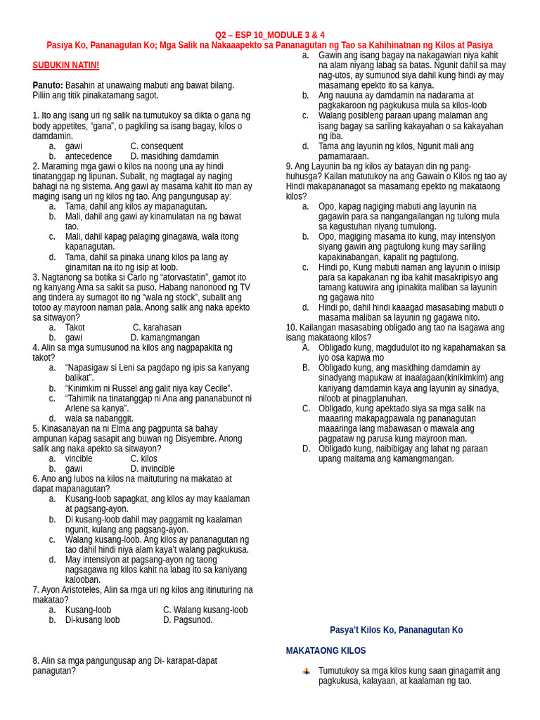Q2 - Module 3 4 | PDF