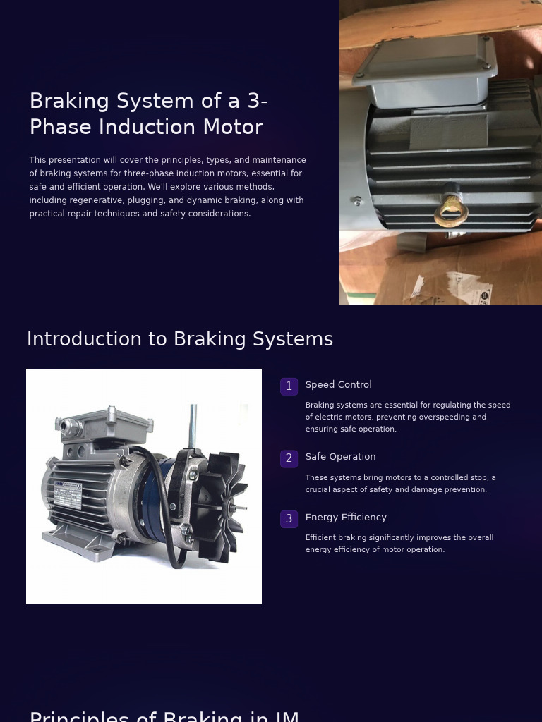 Braking Systems for 3-Phase Motors | PDF | Electric Motor | Brake