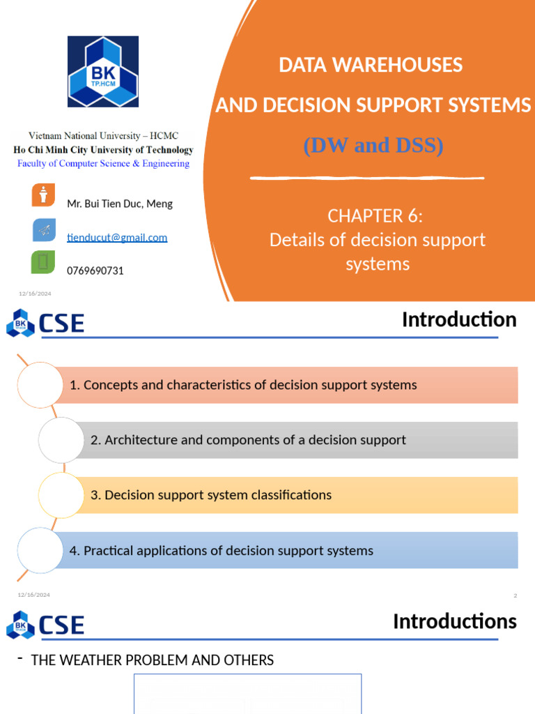 Chapter - 6 - Details of Decision Support Systems | PDF | Decision ...