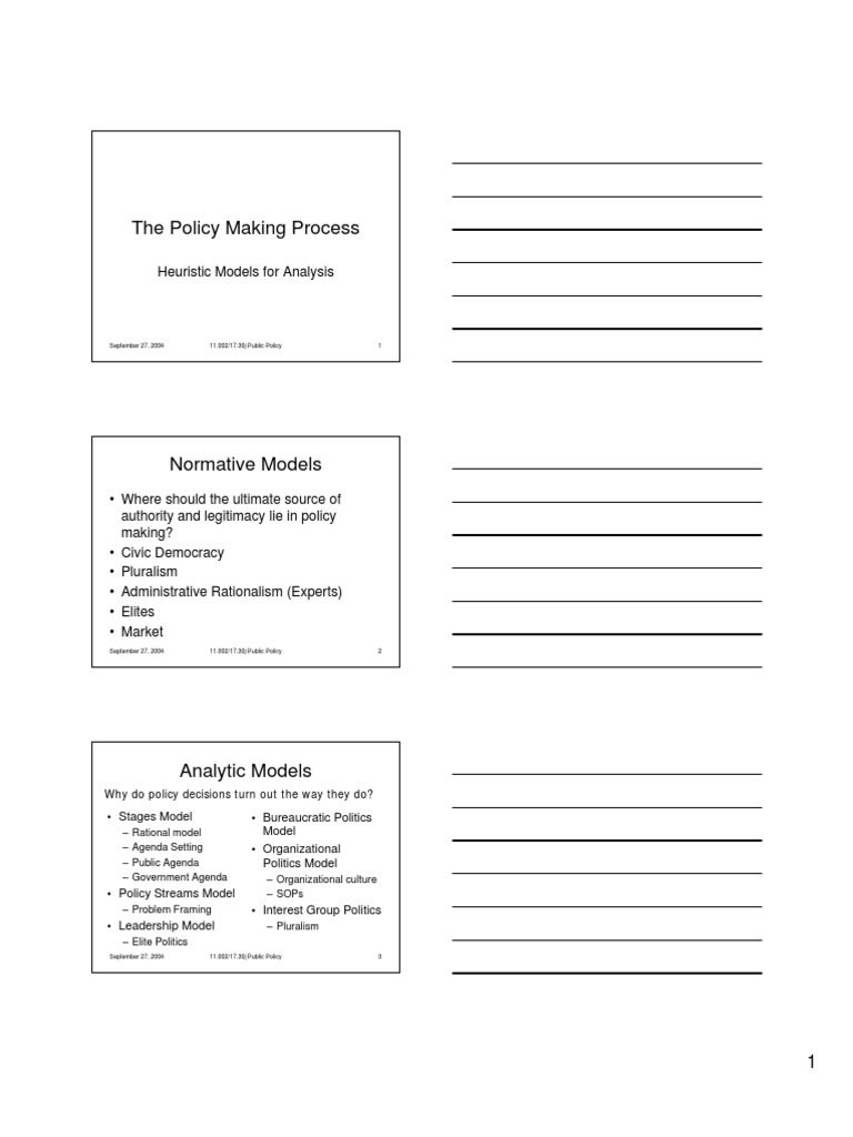 Analyzing the Public Policy Process | PDF