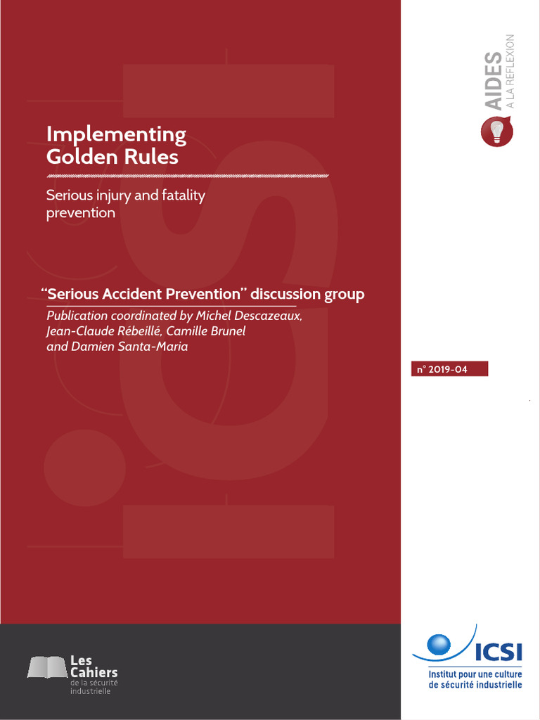 4 Implementing Golden Rules Pdf Risk Occupational Safety And Health