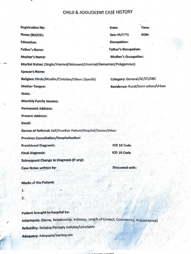 Case History | PDF