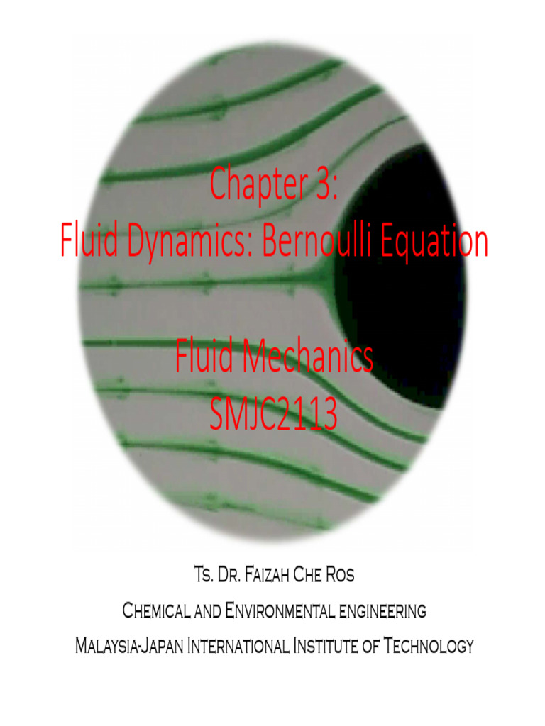 Bernoulli Equation in Fluid Dynamics | PDF | Fluid Dynamics | Pressure