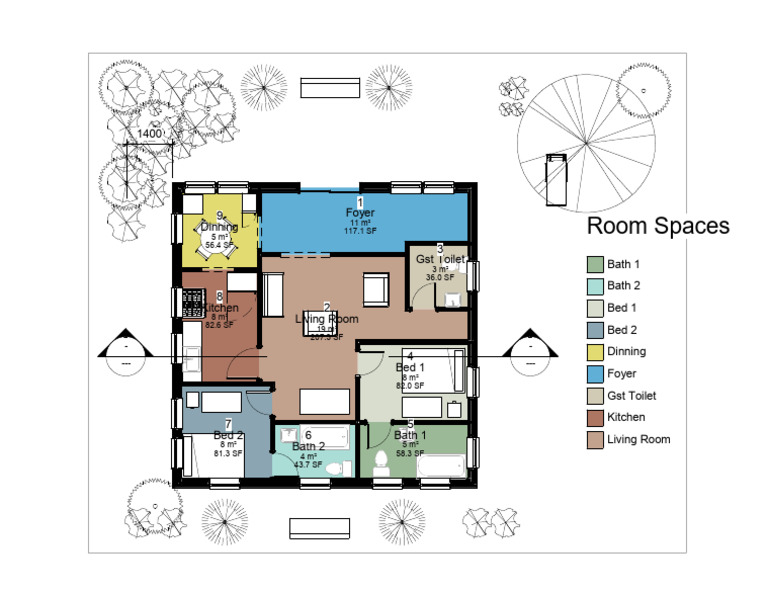 Room Dimensions and Layout Overview | PDF