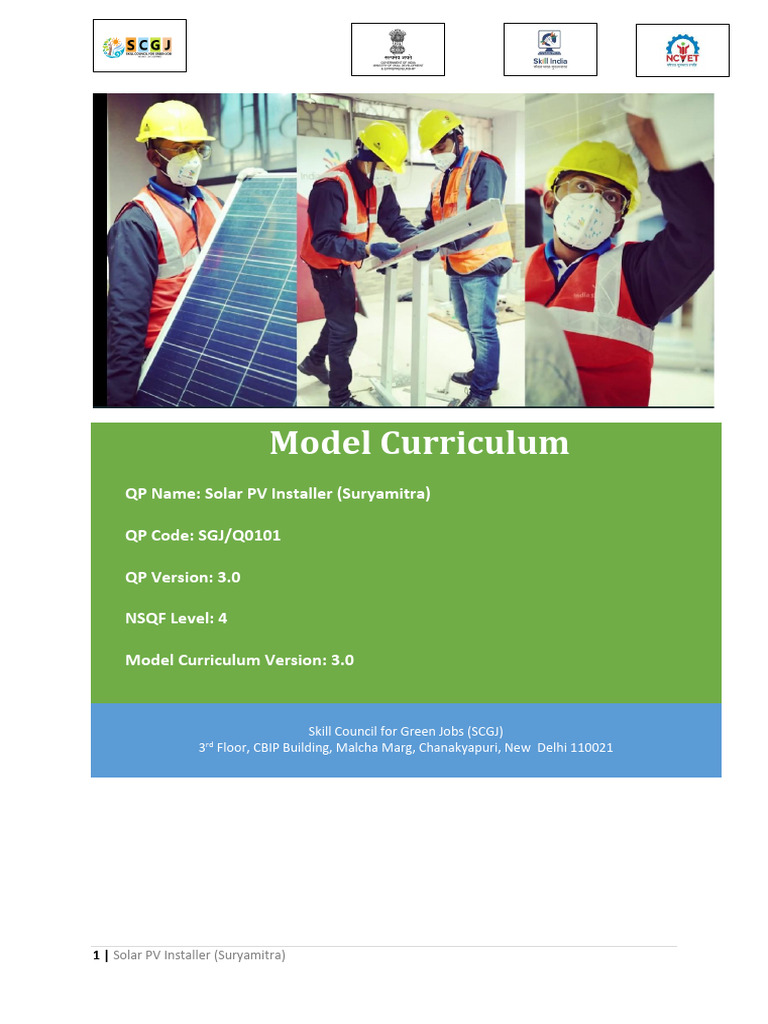 Solar PV Installer Curriculum Overview | PDF | Photovoltaics ...