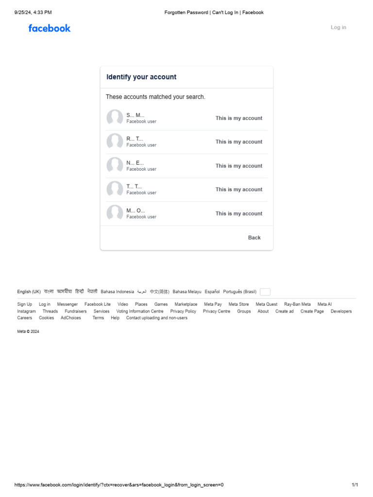 Facebook Account Recovery Guide | PDF | Facebook | Computer Mediated ...