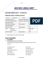 Aes NCC (Sea) Unit: Routine Order For 6 - 10 Feb 2012