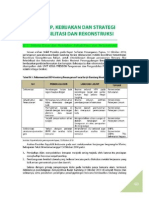 Prinsip Kebijakan Dan Strategi Rehabilitasi Dan Rekonstruksi