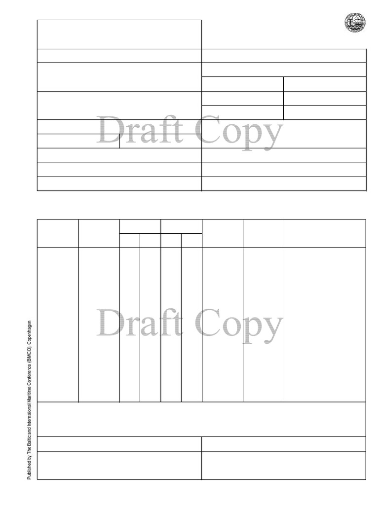 Standard Statement of Facts Template | PDF | Ships | Freight Transport