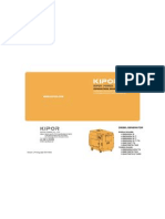 Diesel Generator Models: K DE, K DA Single & 3-Phase