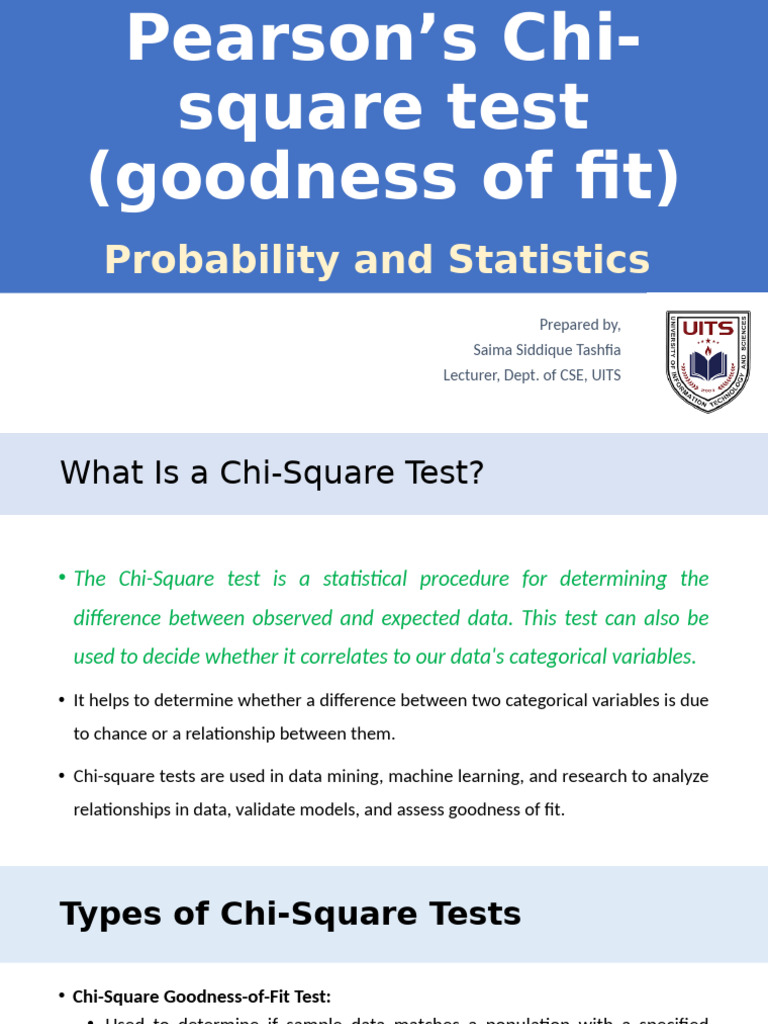 Chi Square test | PDF | Chi Squared Test | Statistical Hypothesis Testing