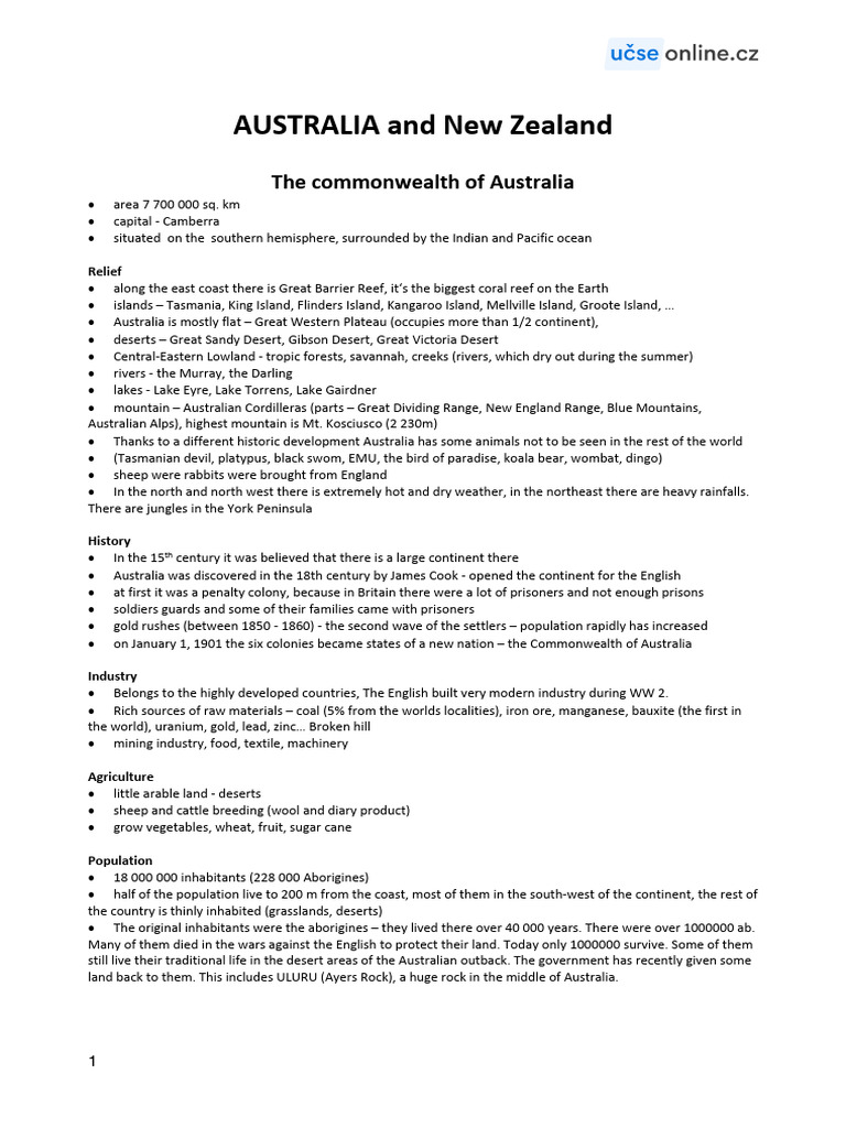 Australia | PDF | Australia | Sydney