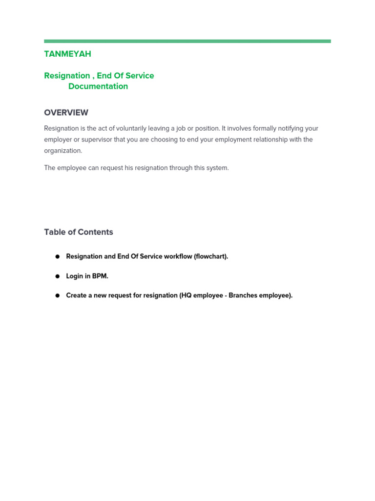 Tanmeyah Resignation Process Guide | PDF | Login | Software