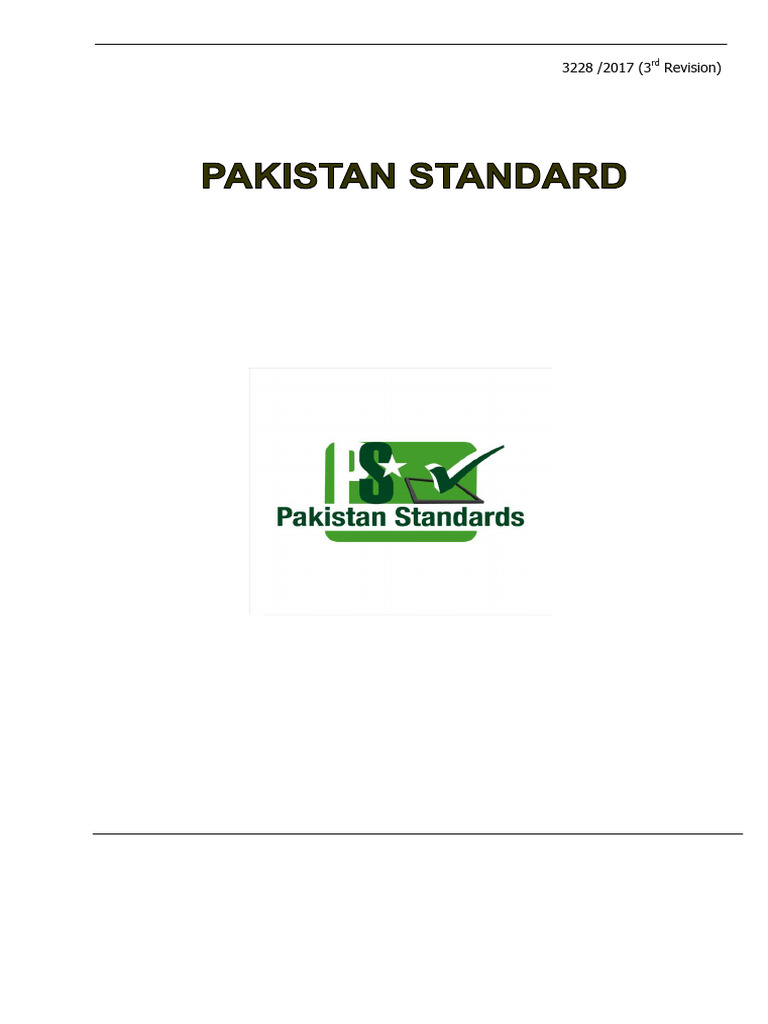 Pakistan Standard for Skin Creams | PDF
