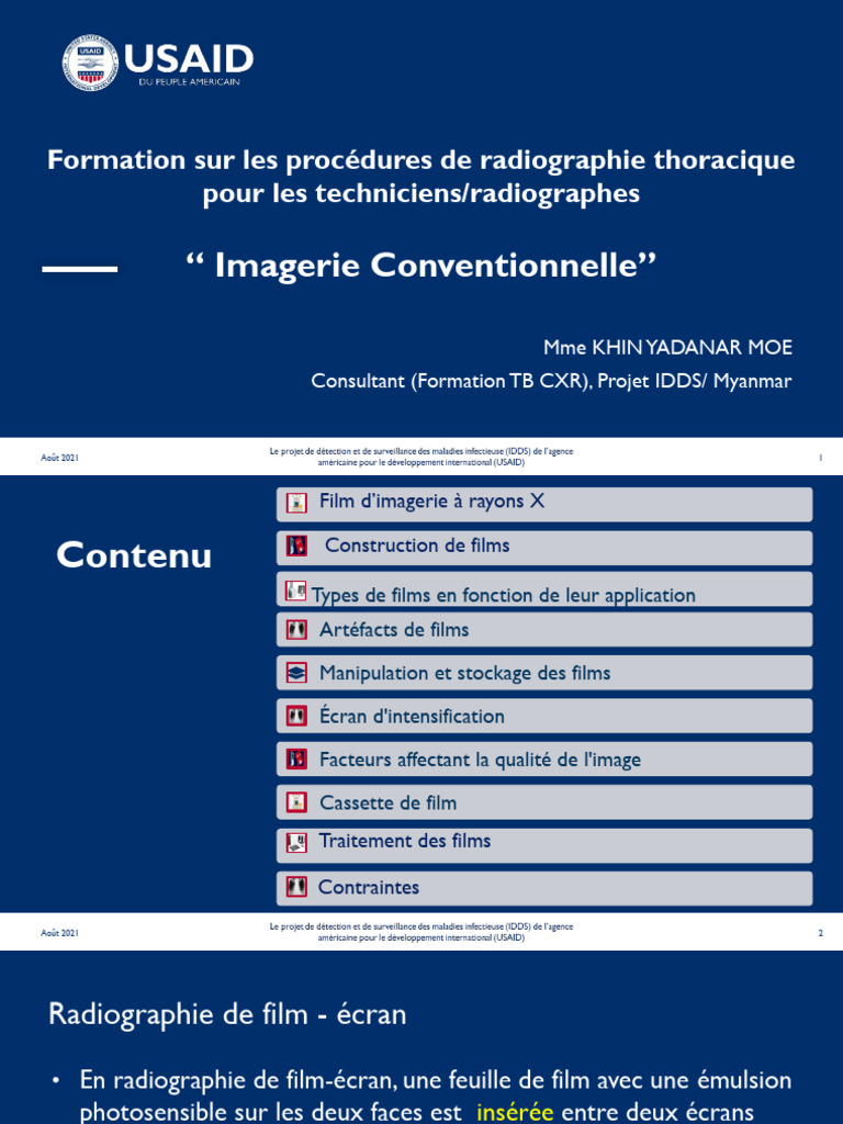 Formation sur l'imagerie film radiographique | PDF | Rayon X | Radiographie
