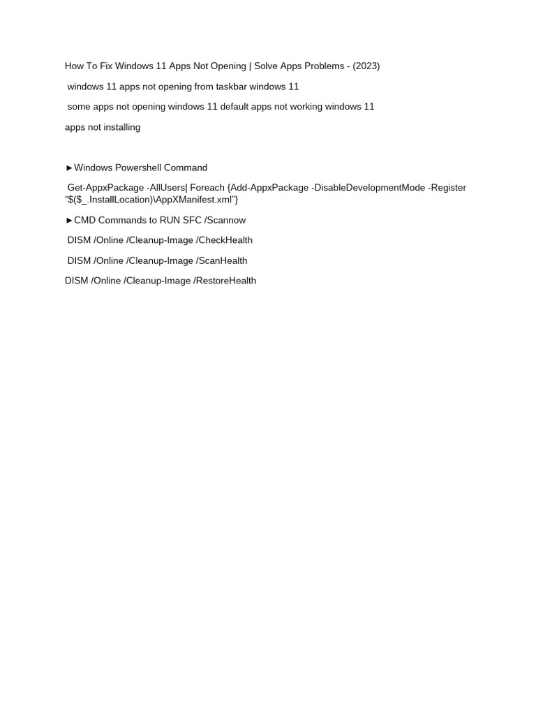 How to fix windows 11 apps not opening pdf