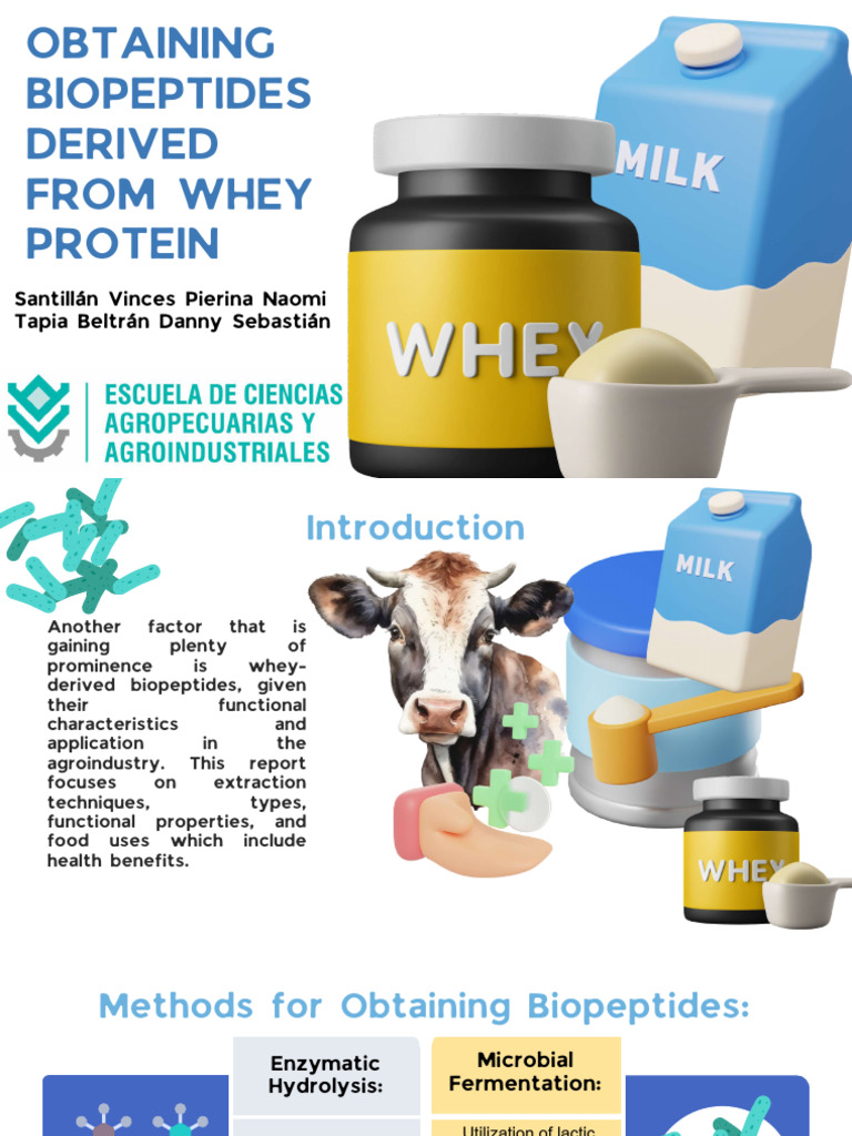 OBTAINING BIOPEPTIDES DERIVED FROM WHEY PROTEIN PRESENTATION OBTAINING ...