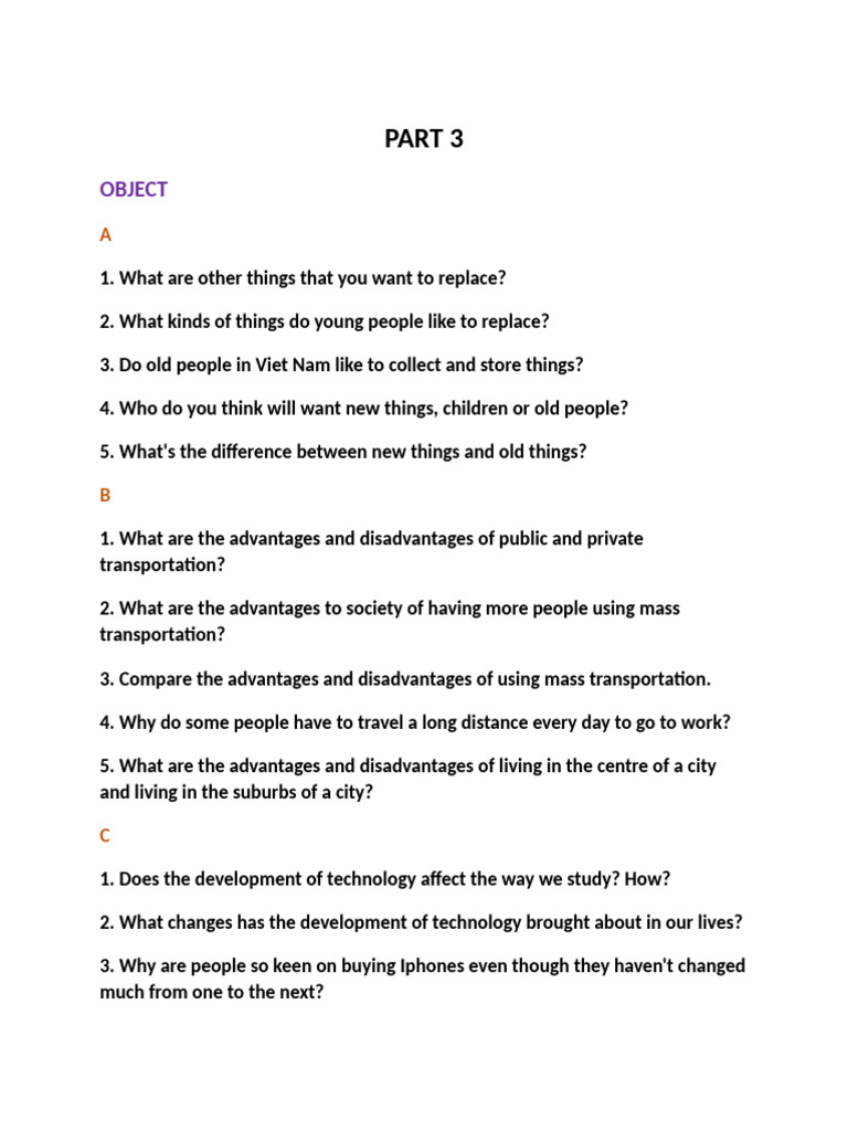 speaking PART 3 | PDF | Teachers | Air Pollution