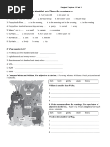 Project Explore 1 Unit 3 Test
