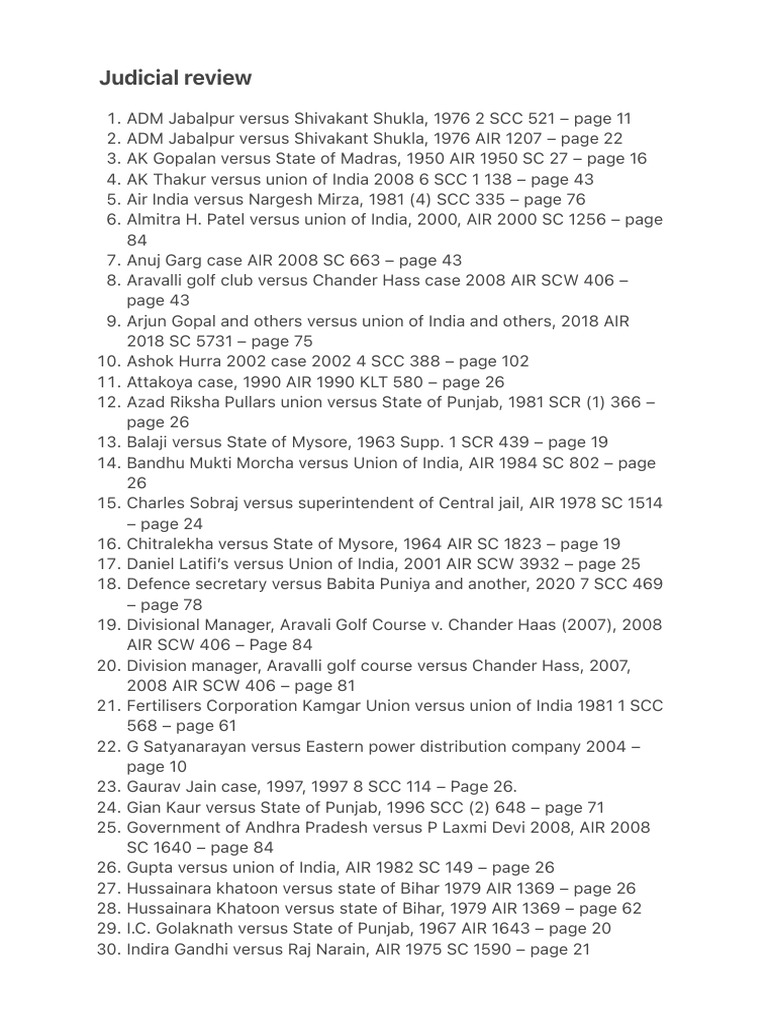 Judicial review order | PDF | Government Of India | Politics Of India