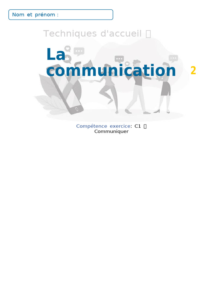 Techniques de Communication Efficaces | PDF | Communication non verbale ...