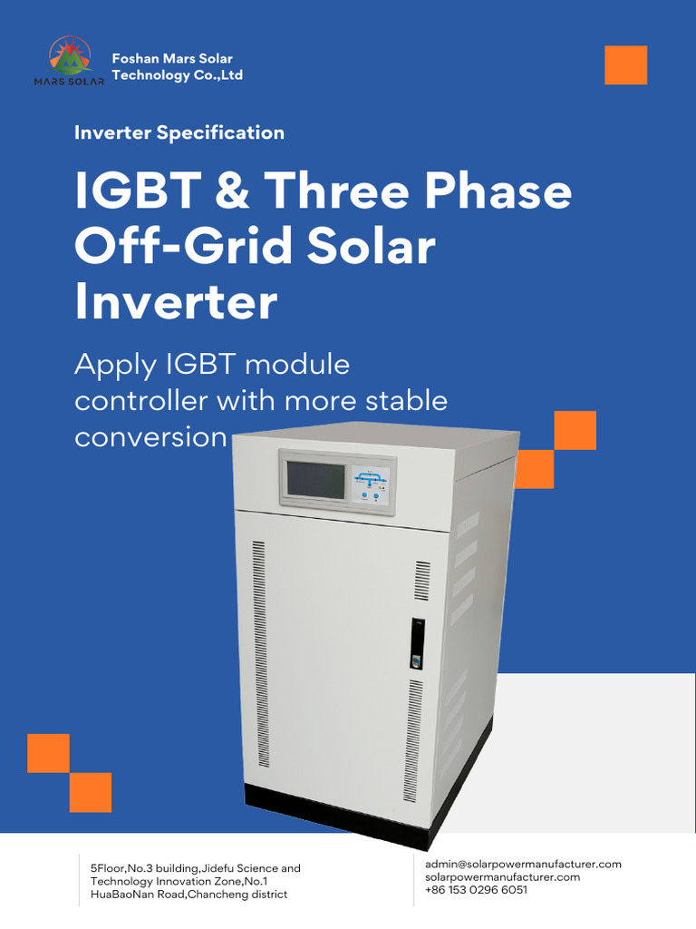 Mars Solar Inverter Specifications Guide | PDF | Power Inverter | Solar ...