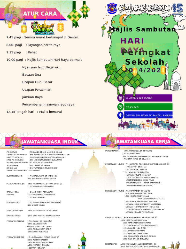 Buku Program Hari Raya 2024 | PDF