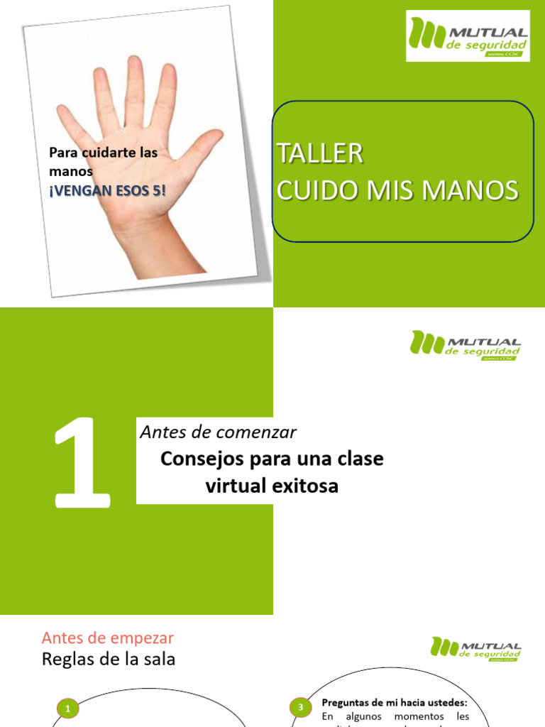 Taller Cuido mis manos (1) | PDF | Guante | Herramientas