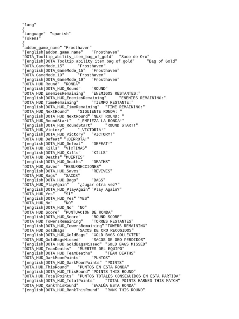Frosthaven Game Language Translations | PDF