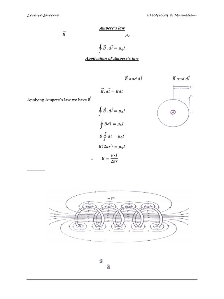 Ampere's law | PDF | Electromagnetic Induction | Inductor