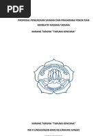 Proposal Pengadaan Sarana Dan Prasarana Pokok Dan Rekreatif Karang Taruna