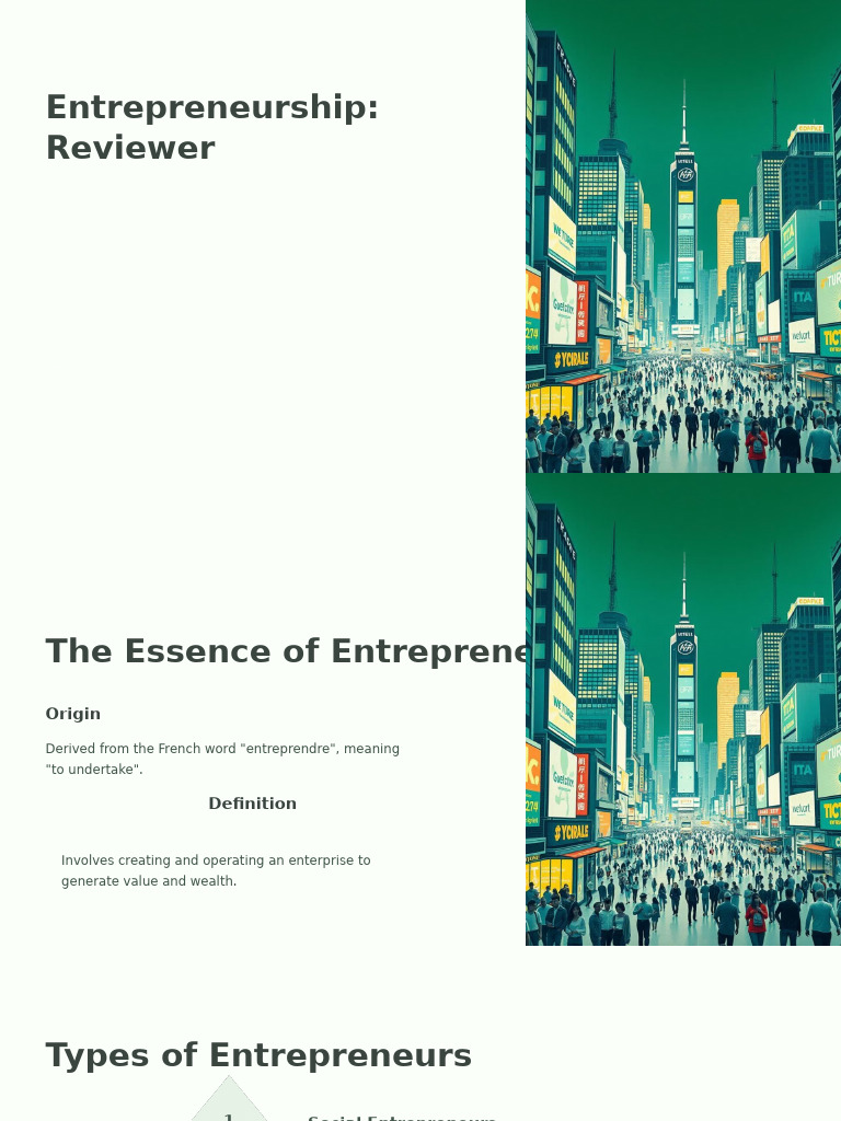 Entrep Reviewer | PDF | Entrepreneurship | Economies
