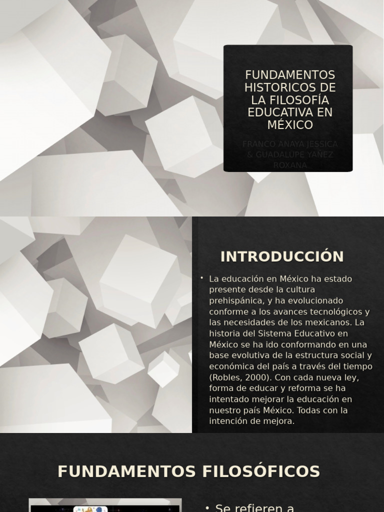 Historia de la Filosofía Educativa en México | PDF