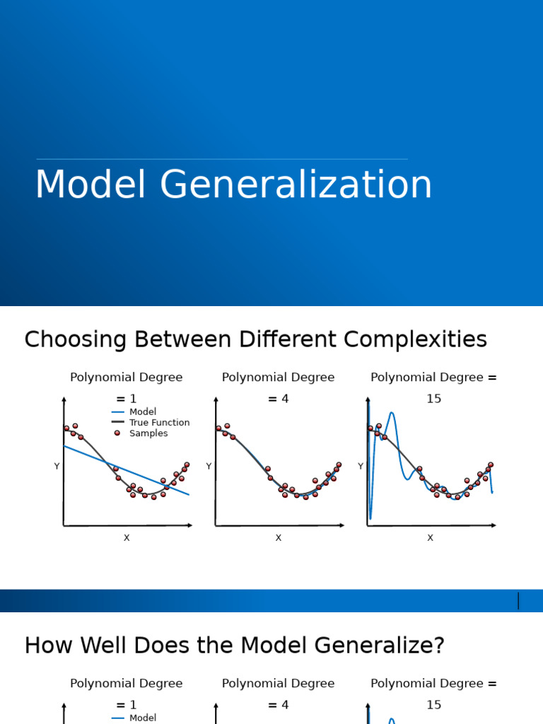 Model Generalization and Complexity Analysis | PDF | Cross Validation ...