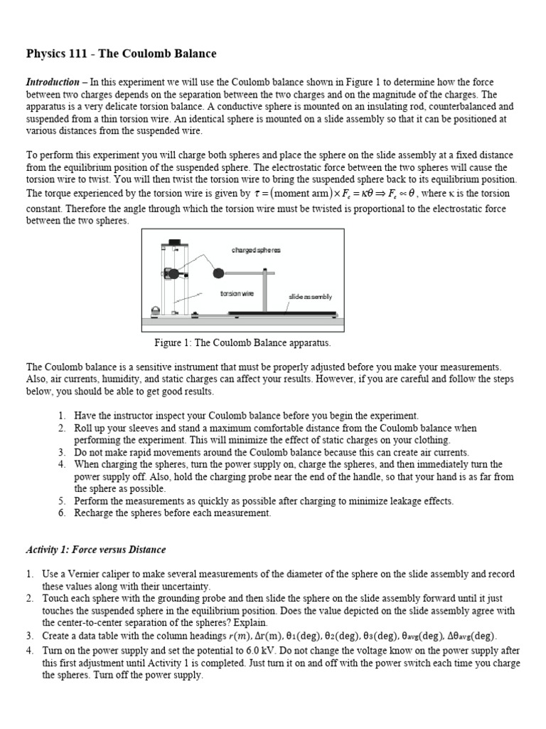 Coulombs_Law | PDF | Power Law | Physical Quantities
