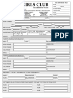 Membership Form Updated 2011