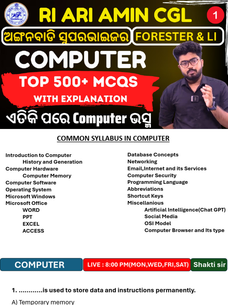 Comprehensive Computer Basics Guide | PDF | Microsoft Word | Image Scanner