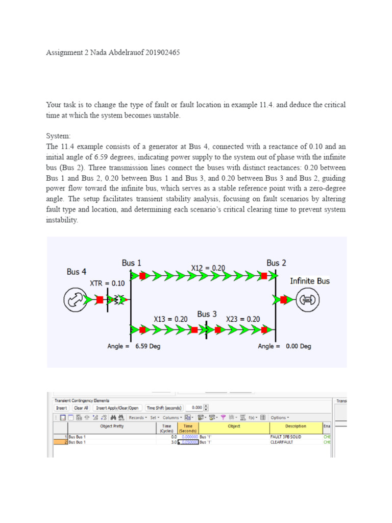 Critical Clearing Time Analysis for Faults | PDF | Oscillation ...