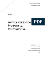 Raport 2011 Munca Neremunerată În Folosul Comunităţii În Câteva State Europene Prin Conţinutul Său Dual