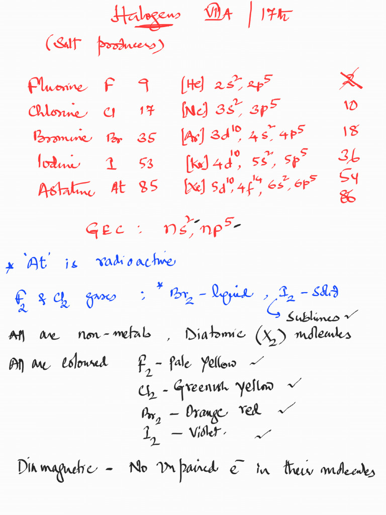P Block Elements | PDF