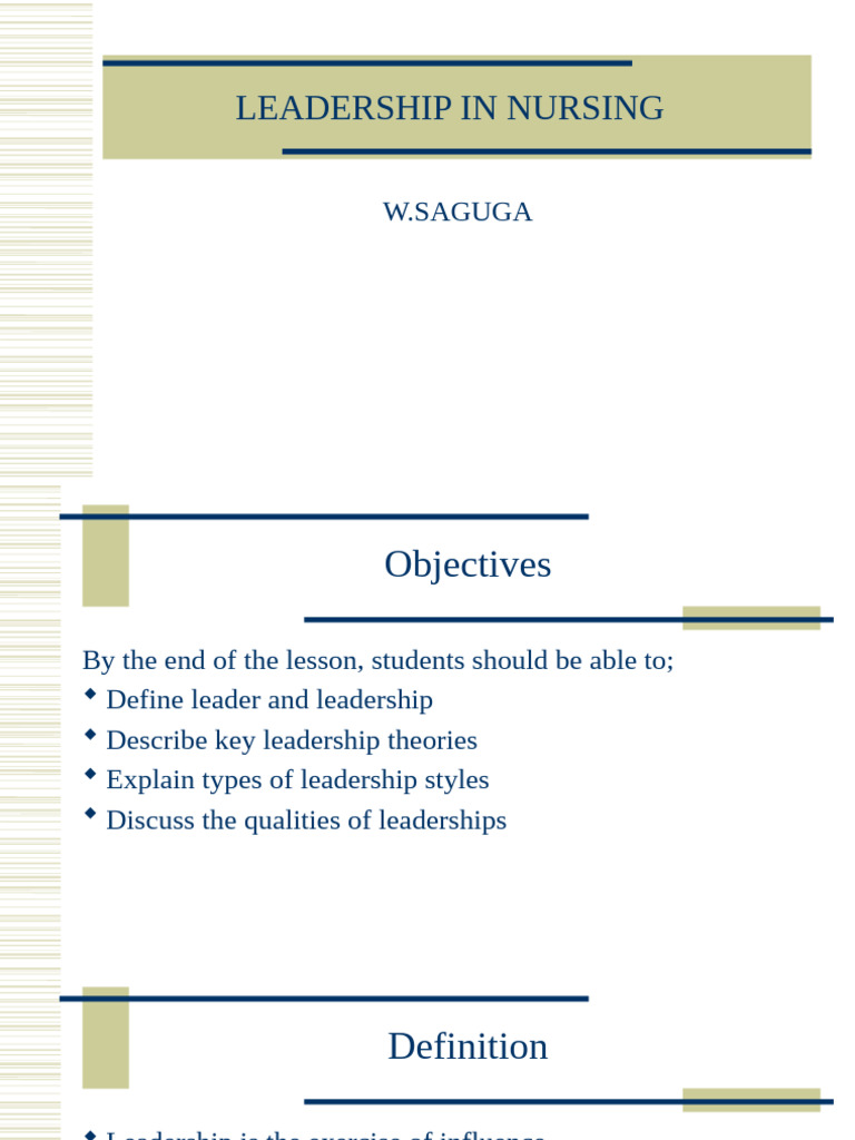 Leadership in Nursing 2020 | PDF | Leadership | Psychological Concepts