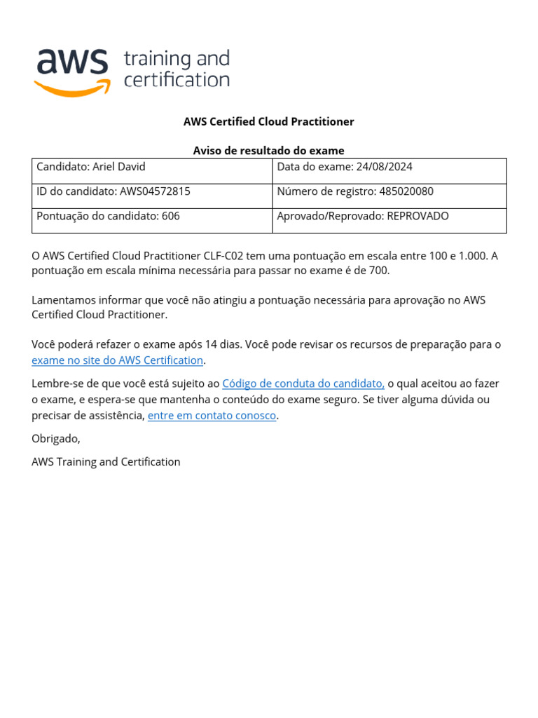 AWS Certified Cloud Practitioner | PDF | Computação em nuvem