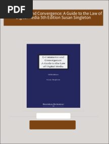 Download Complete E-Commerce and Convergence: A Guide to the Law of Digital Media 5th Edition Susan Singleton PDF for All Chapters
