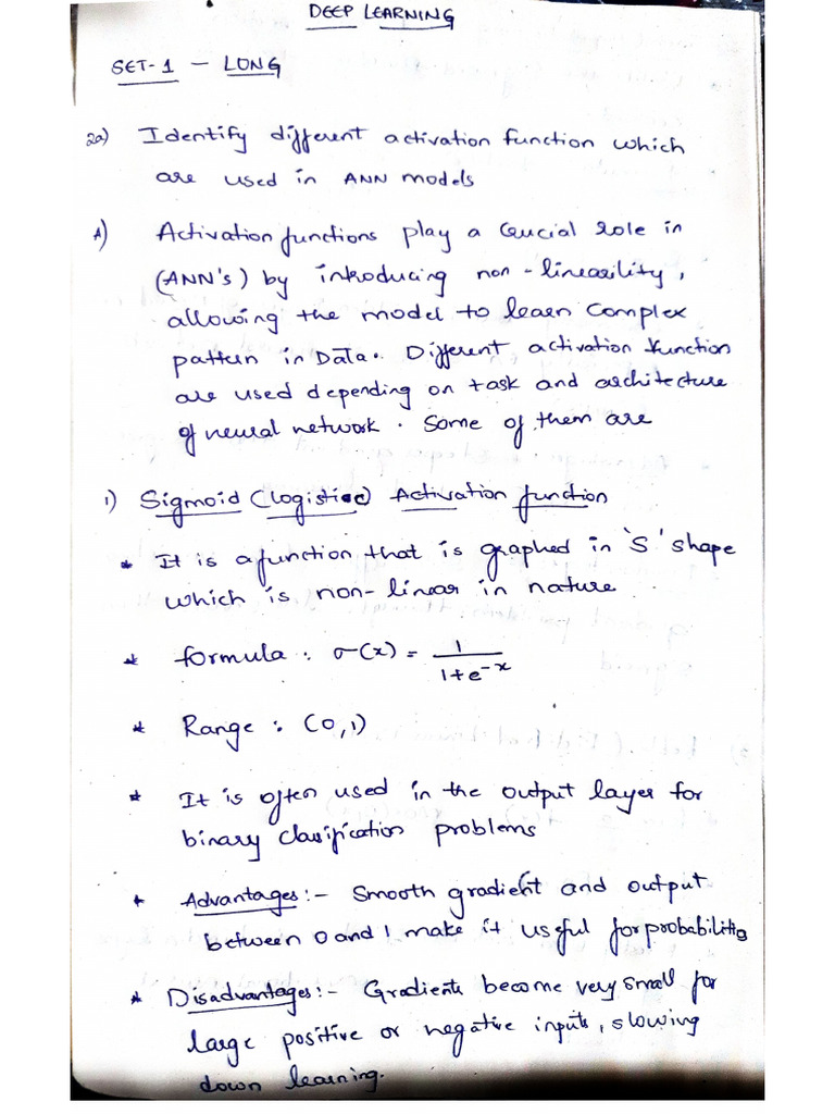 DL Set1 Long | PDF