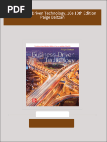 [FREE PDF sample] ISE Business Driven Technology, 10e 10th Edition Paige Baltzan ebooks