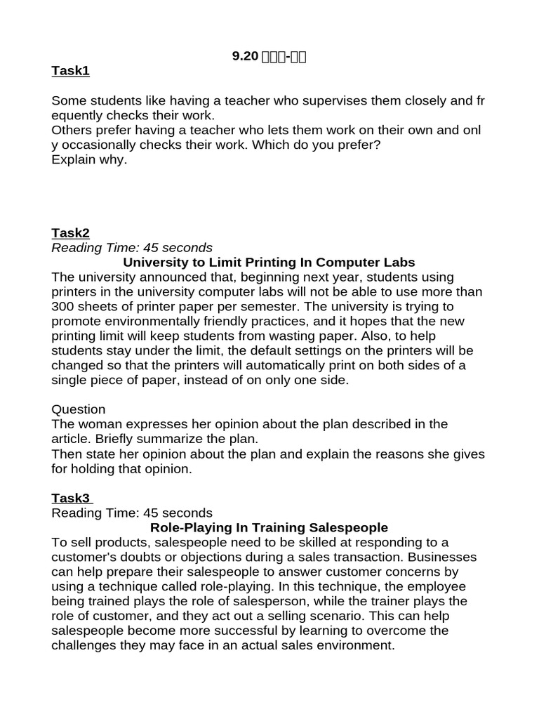 Family Edition: Speaking Tasks Guide | PDF