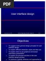 Design of User Interface