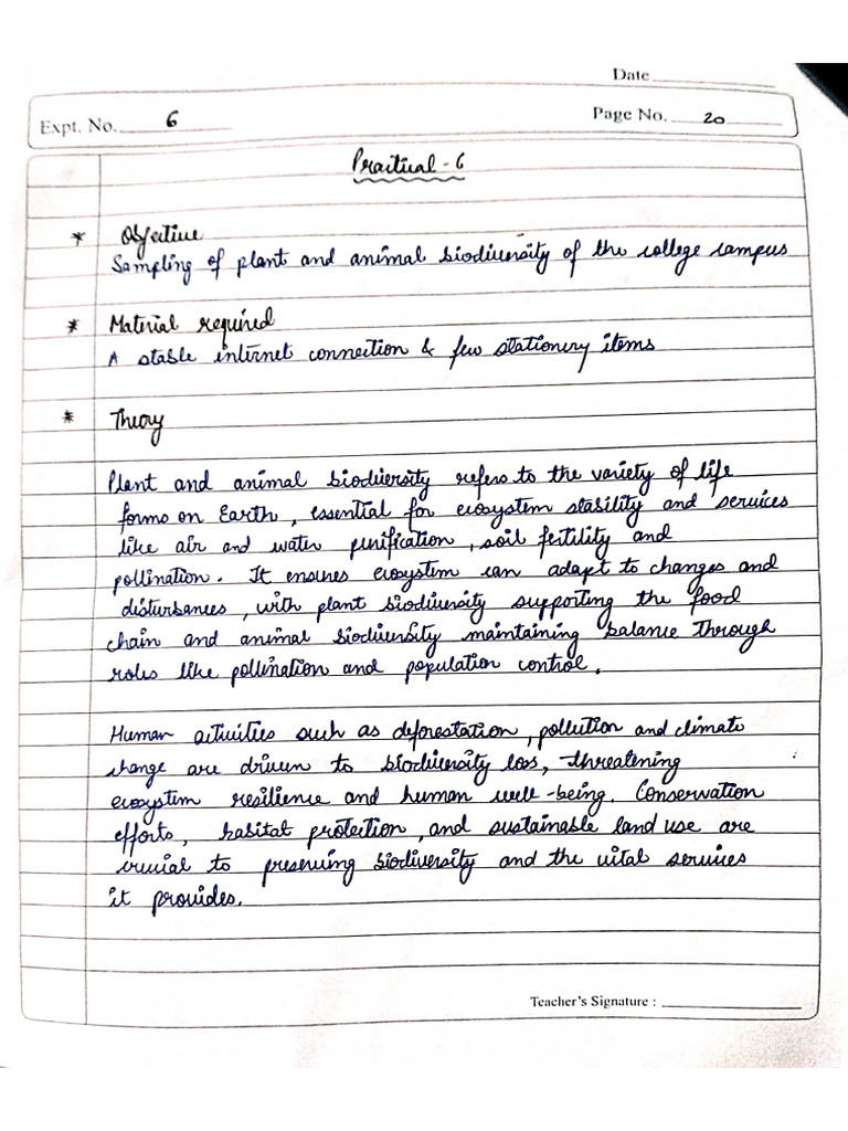 Evs Practical 6 | PDF